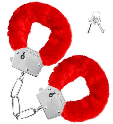 Manette peluche rosso sexy - rosso,