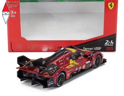 Burago ferrari 499p n51 - ferrari,