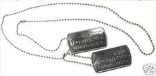 Collana piastrina militare - collana,