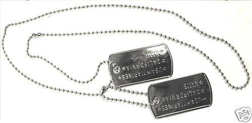Collana piastrina militare - collana,