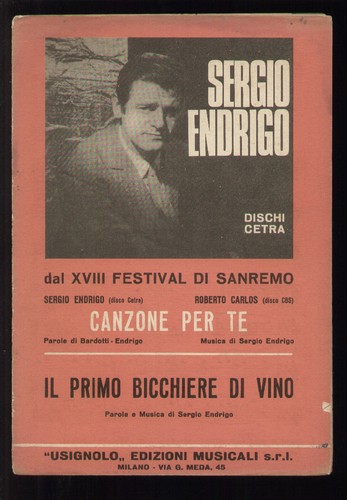 Spartito sergio endrigo - spartito,
