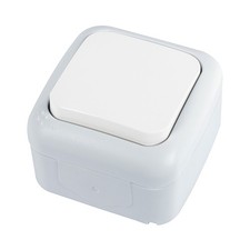 Viko Palmiye Interruttore Da Incasso Umido Unipolare Bianco IP54