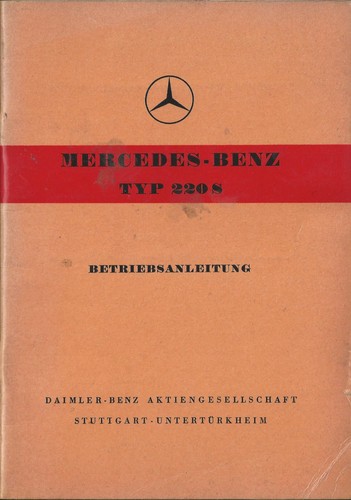 Mercedes tipo 220 manuale - 220,