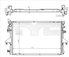 TYC 737-0069 Radiatore