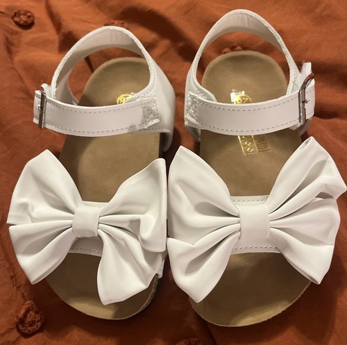 Sandali bianchi bambina con
