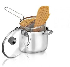 Aeternum Bialetti Divina Pastaiola  Doppio Cestello 22cm Adatto Anche Induzione