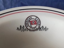 AMERICAN EXPORT LINES-ON BOARD SERVICE CHINA CEREAL BOWL- NICE LOGO-PRE WWII
