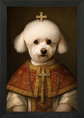 Bichon frise papa poster - bichon,
