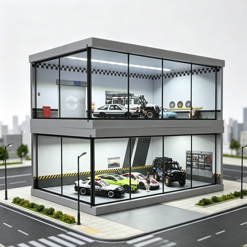 Diorama garage modello - garage,