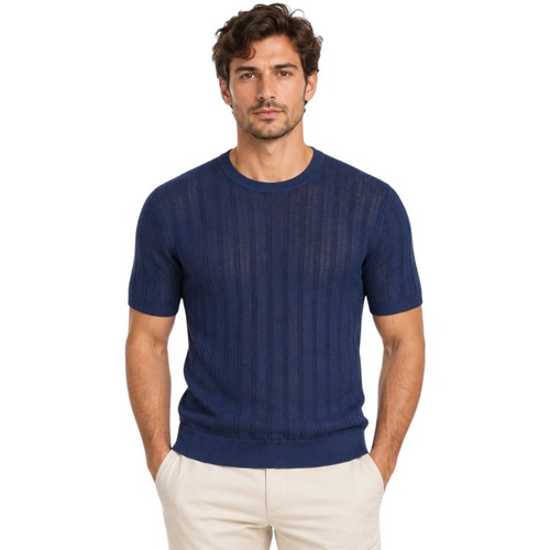 Maglia uomo blu navy luca - blu,