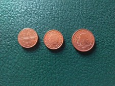 Lotto tre monete 1 e 2 cent