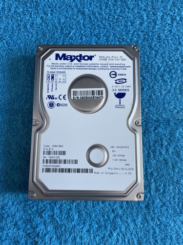 Hard disk hdd maxtor 250 - disk,
