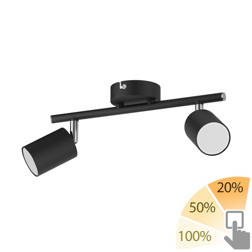 Faretto soffitto due luci - da,