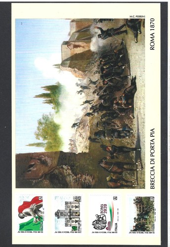2020 italia foglietto breccia - 2020-italia-, foglietto-breccia