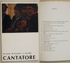Carrà Carrieri Cavallo DOMENICO CANTATORE 1972 Galleria Medea Milano