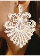 Orecchini pizzo macrame