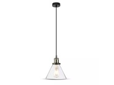 Lampadario A Sospensione Campana in Vetro Attacco E27 Colore Trasparente SKU-373