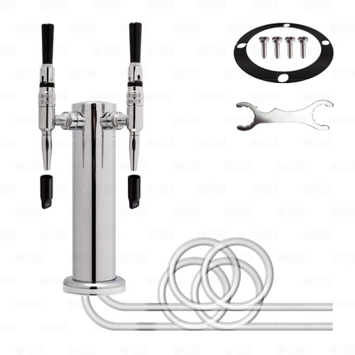 Rubinetto cremoso acciaio inox