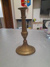 Candeliere Portacandele Vintage In Ottone