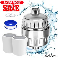 Filtro soffione doccia 20 stadi per depuratore acqua dura addolcitore 2 mesi di utilizzo