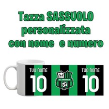 Tazza in ceramica stampata SASSUOLO personalizzata con nome e numero