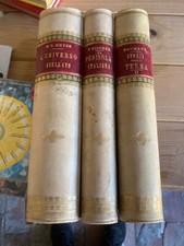 Neumayr - Storia natura, Terra,  Penisola Italiana COMPLETA 3 Vol RARA Utet 1896