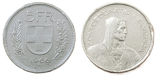 Svizzera moneta franchi - 5,