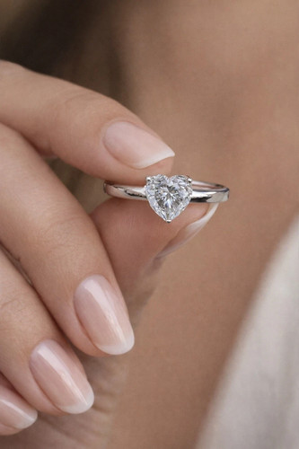 Anello moissanite taglio - moissanite,