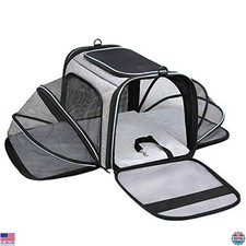 Trasportino espandibile per animali domestici approvato dalla compagnia aerea - cuccia da viaggio per cani e gatti lato morbido