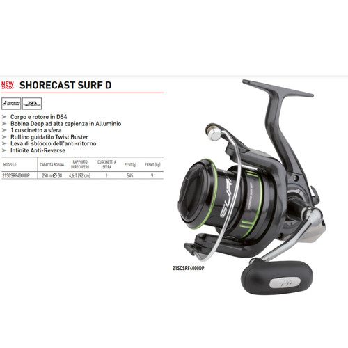 Daiwa shorecast 4000 surf - dp,