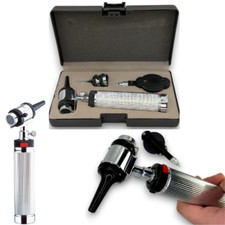 Kit diagnostico stile Riester professionale 2,5 V otoscopio oftalmoscopio otorinolaringoiatra visita medica