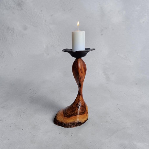 Candelabro legno ulivo - di,