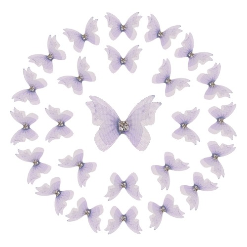 25pcs farfalle organza - farfalle,