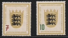 Germania 1955 Sc # 729-30 Armi