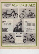 advertising Pubblicità brochure-MOTO  MOBIMM-  MDO V1-V2- CROSS-MINI K9-P4 SPORT