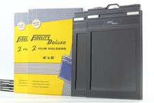 [Quasi come nuovo in BOX] Fidelity Deluxe 4x5 taglio foglio porta pellicola lotto di 4 pezzi GIAPPONE