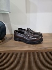 scarpe da uomo , college mocassino in vera pelle made in italy