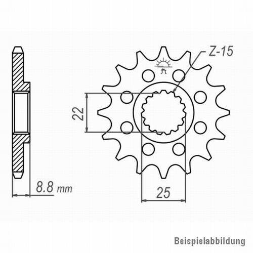 Ritzel vorne zähne ktm 125 - 14,