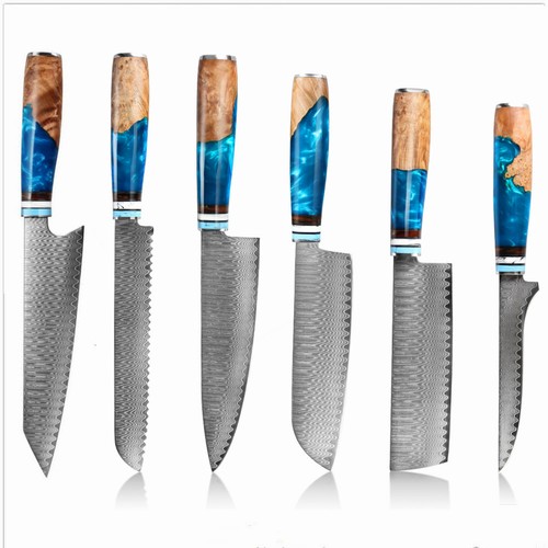 Coltello cucina damascato - da,