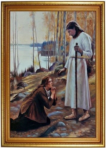 Quadro olio gesù cristo - olio,