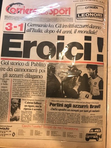 Italia campione del mondo 1982 - campione,