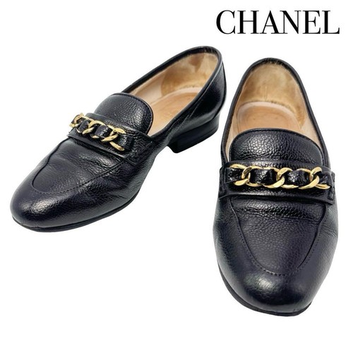 Mocassini chanel pelle caviale - chanel,