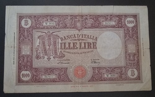 Rara mille 1000 lire barbetti - lire,