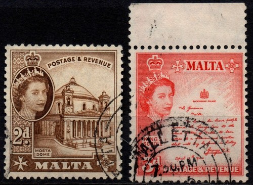 Malta 1956 1957 - malta, (europa)