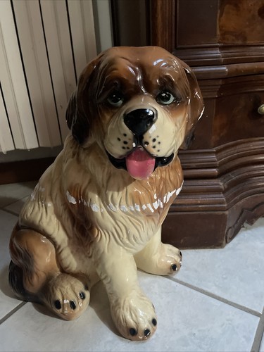 Statua cane gesso - cane, in