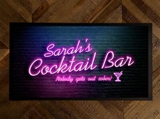 Personalised Bar mat Neon