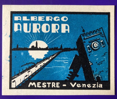 Adesivo valigia hotel aurora - valigia,