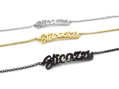 Bracciale scritta sticazzi - scritta,