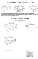 divano letto 2 posti usato REGALO