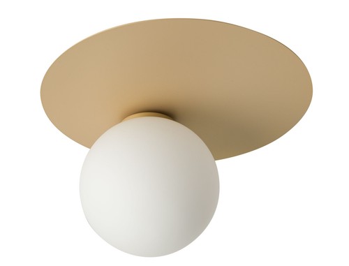 Plafoniera oro metallo vetro